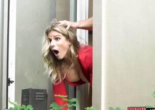 Drilling hot momma Cory Chase out the window